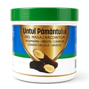 Gel Masaj Corporal cu Untul Pământului, Rozmarin și Mentă 275 ml - Praemium