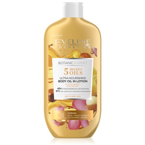 Lotiune de Corp Ultrahranitoare cu 5 Uleiuri Pretioase Eveline Botanic Expert
