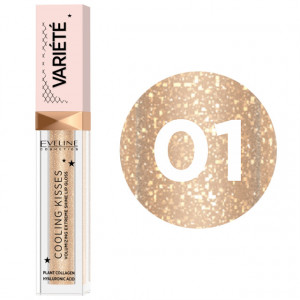 Luciu Buze cu Efect de Marire Racoros, Variete Cooling Kisses Eveline, Ice Mint No 01
