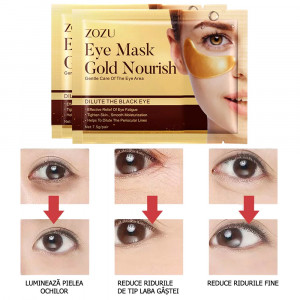 Masca Antirid si Anticearcane cu Aur Coloidal si Colagen Zozu®