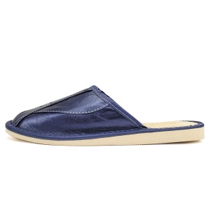 Papuci de Casa din Piele Marca Tylbut Model 'Shadow Comfort' Culoare Albastru