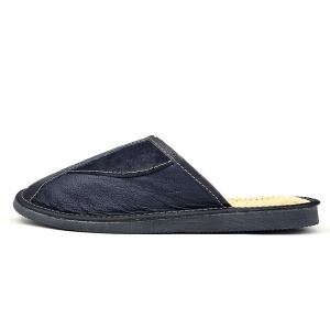 Papuci de Casă din Piele Tylbut „Shadow Soft Comfort” - Prezentare papuci din lateral.