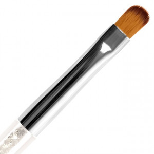 Pensula Gel Unghii No 8 + Instrument Puncte, Maner cu Cristale - Img 3