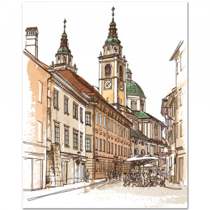 Pictura cu Diamante 5D Kit Complet Model 'Nostalgic Past' 40x50cm