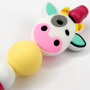 Pix Vesel cu Ornamente din Silicon Model 'Joyful Moo'