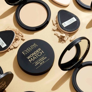 Pudra Compacta Mata cu SPF30 - 01 Light Beige - Wonder Match Eveline | Ten impecabil, Acoperire perfecta - Img 3