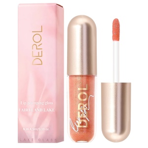 Ruj Lichid Derol Lip Plumping Gloss Fairyland Lake 03 Lakeside - Efect de Volum și Strălucire