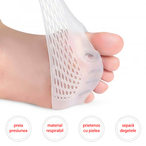 Separator Degete Picioare si Protectie Impotriva Durerilor Metatarsiene Set 2 Buc.