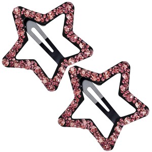 Set Agrafe Păr 2 Buc. Model 'Stars is Pink'