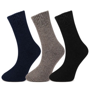 Șosete Groase din Mix de Lână Set 3 Perechi - Model „Classic Winter” | Căldură și Răsfăț în Sezonul Rece