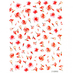 Abtibilde Unghii Culoare Multicolor Model 'La Vie en Rose' No. Z-D3900