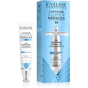 Caffeine Super Needles 30 Eveline Cosmetics - Ser Rejuvenant Profesional pentru Zona Ochilor