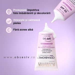Textură lejeră cu absorbție rapidă, îmbogățită cu 6 ceramide și lapte vegetal, fără urme albe.