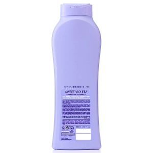 Gel de Baie Fără Parabeni Sweet Violeta Tulipan Negro - Prezentare din spate.