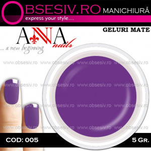 Geluri Colorate Mate 005 MOV LILIAC - Geluri Mate Unghii - Img 2