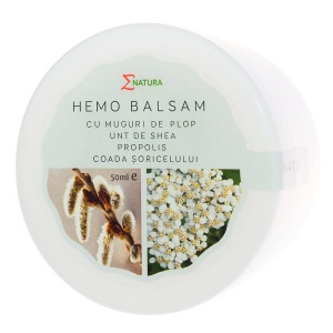 Hemo Balsam cu Muguri de Plop, Unt de Shea, Propolis și Coada Șoricelului Enatura (50ml)
