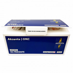 Masca Faciala Top Mask Ultrasafe Tip IIR Akzenta ONE Culoare Flamingo Fuchsia Cutie 50 Buc