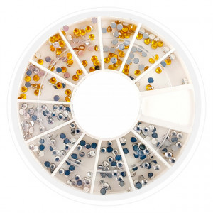 Pietricele Unghii Auriu si Argintiu, Decoruri Manichiura de Tip Nail Art