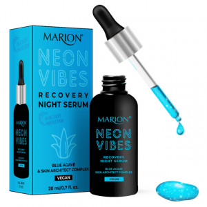 Ser de Noapte Recuperare Vegan Neon Vibes Blue Agave & Skin Architect Complex, Marion