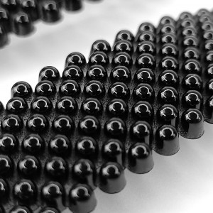 Set 2 Agrafe de Par cu Margele Negre 'Sweet Blackberries'