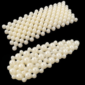 Set 2 Agrafe de Par cu Margele Perlate 'Sweet Pearls'