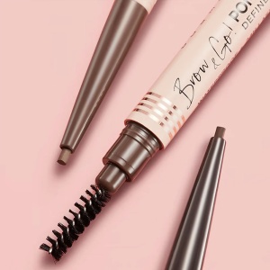 Sprancene Perfecte cu Eveline Brow & Go! Pomade Pencil - Taupe - Aplicare Ușoară, Rezistentă la Apă!