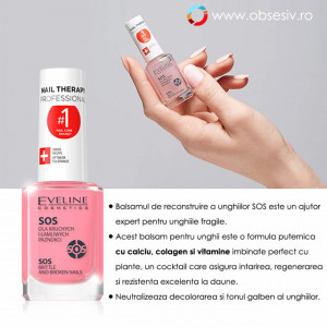 Tratament Balsam Unghii Fragile si Casante Eveline Cosmetics SOS