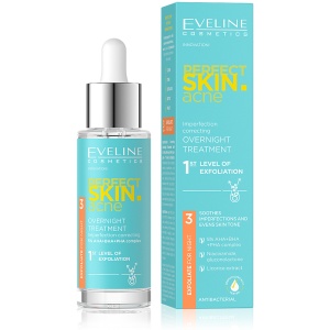 Tratament de Noapte Anti Acnee Perfect Skin Acne | Gradul 1 de Exfoliere Eveline Cosmetics