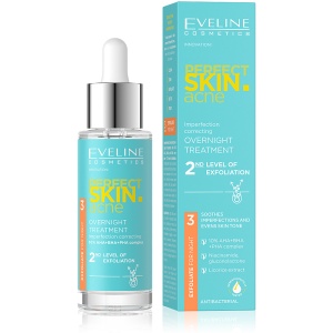 Tratament de Noapte Anti Acnee Perfect Skin Acne | Gradul 2 de Exfoliere Eveline Cosmetics