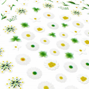 Abtibilde Unghii Culoare Multicolor Model 'Daisy Flowers' No. Z-D3898