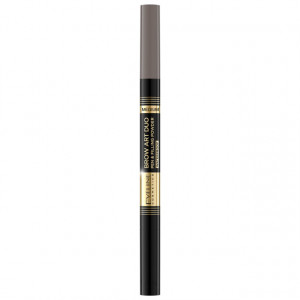 Creion Pudra pentru Sprancene 2in1 Vegan Eveline Brow Art Duo 02 Medium