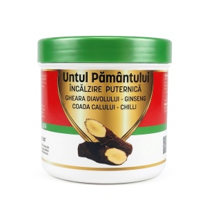 Gel de Masaj cu Efect de Încălzire Puternică Untul Pământului Praemium - Relaxare Intensă, 275ml