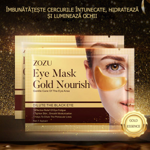 Masca Antirid si Anticearcane cu Aur Coloidal si Colagen Zozu®