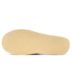 Papuci de Casă din Piele Tylbut „Cozy Delight” White - Prezentare talpă papuci .