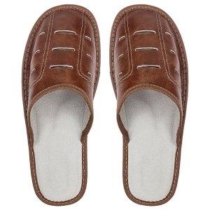 Papuci de Casă din Piele Tylbut - Model „Classic Flow”