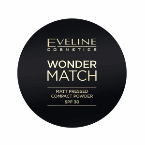 Pudra Compacta Mata cu SPF30 - 02 Medium Beige - Wonder Match Eveline | Ten impecabil, Acoperire perfecta