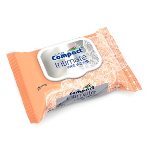 Șervețele Umede Intime Ultra Compact - 25 Buc. pH Echilibrat