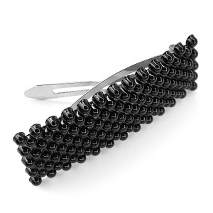 Set 2 Agrafe de Par cu Margele Negre 'Sweet Blackberries'
