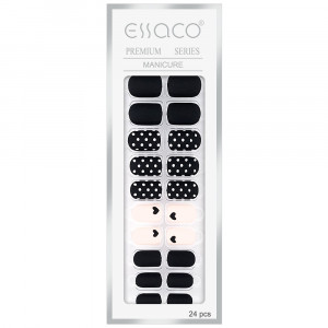 Set 24 Unghii Reutilizabile cu Manichiura Instant, Life in Dots Matt