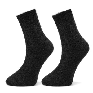 Sosete Pufoase Set 2 Perechi Model 'Fluffy Dreams' Black | Confort Absolut și Eleganță