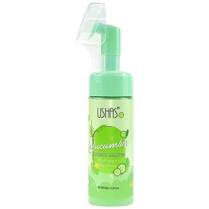 Spuma Demachianta Fata cu Perie din Silicon | Cucumber | Ushas Make-up Remover | Ingrijire Piele