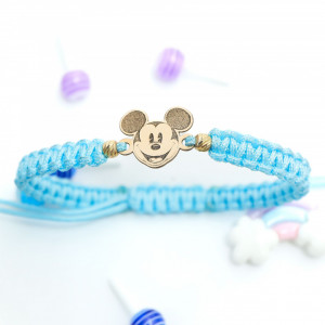 Brățară cu figurina șoricel desene animate din aur 14k - Img 2