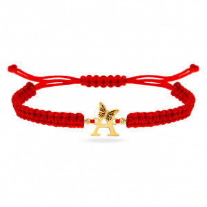 Brățară Inițială Butterfly din aur 14K - Img 5