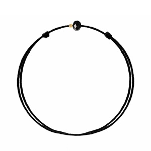 Bratara Prieteniei cu snur si cristal de 4mm + biluta 2mm din aur 14k - Img 7