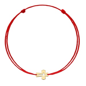 Brățară Tiny Cross cu cruciuliță din AUR 14K
