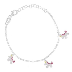 Bratara Argint 925 pentru copii 14+3cm-Unicorni
