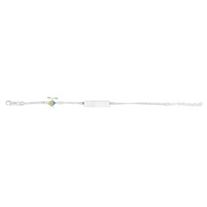 Bratara personalizabila din Argint 925 pentru copii 14+3cm-Elicopter