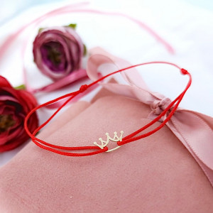 Bratara Coronita Clasic Collection din aur 14k - Img 2
