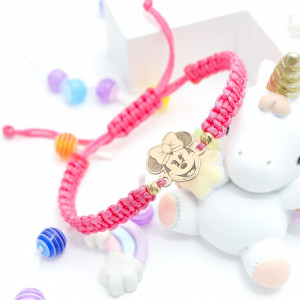 Brățară cu figurina șoricel desene animate din aur 14k - Img 3