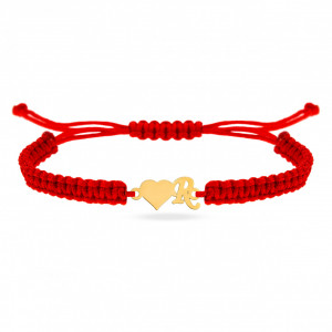 Brățară Inițială Heart din aur 14K - Img 4